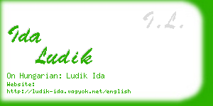 ida ludik business card